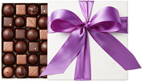 Assorted Dark and Milk Chocolate Truffle Gift Box, Gourmet Chocolate Gifts from Frans