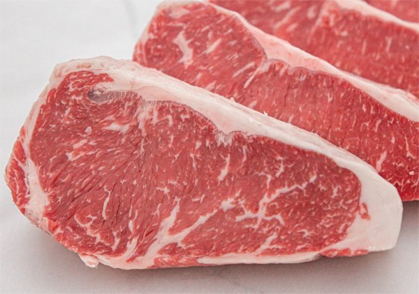 Prime boneless new york strip steak available for Mail Order from Pat LaFrieda Butchers