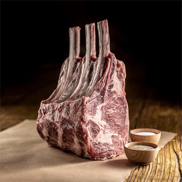 USDA CHOICE THREE-BONE TOMAHAWK RIBEYE ROAST. Named best mail order steak gifts delivered from 44 Farms