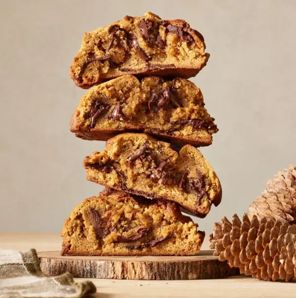 A stack of Levain Bakery Cookies Available to order online