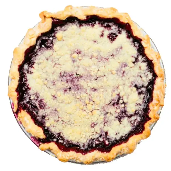 dutch blueberry pie with crumb topping