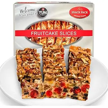 individually wrapped fruit cake slices