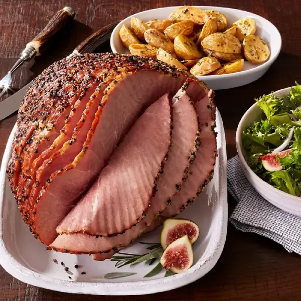 Spiral sliced holiday ham