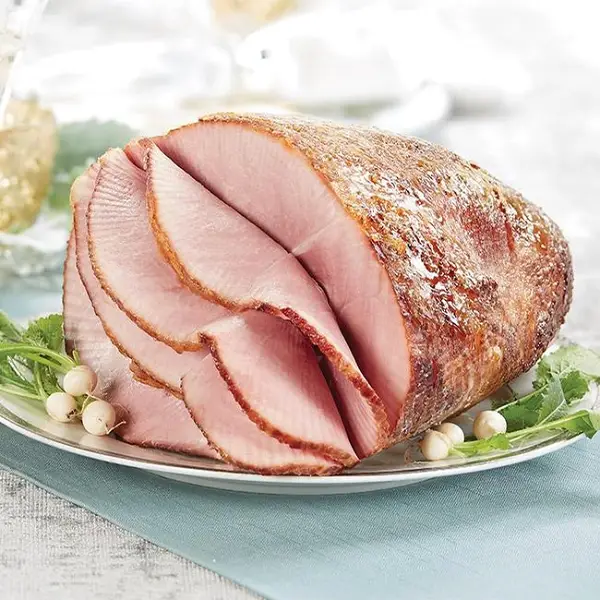 Spiral Sliced Party Ham shown sliced